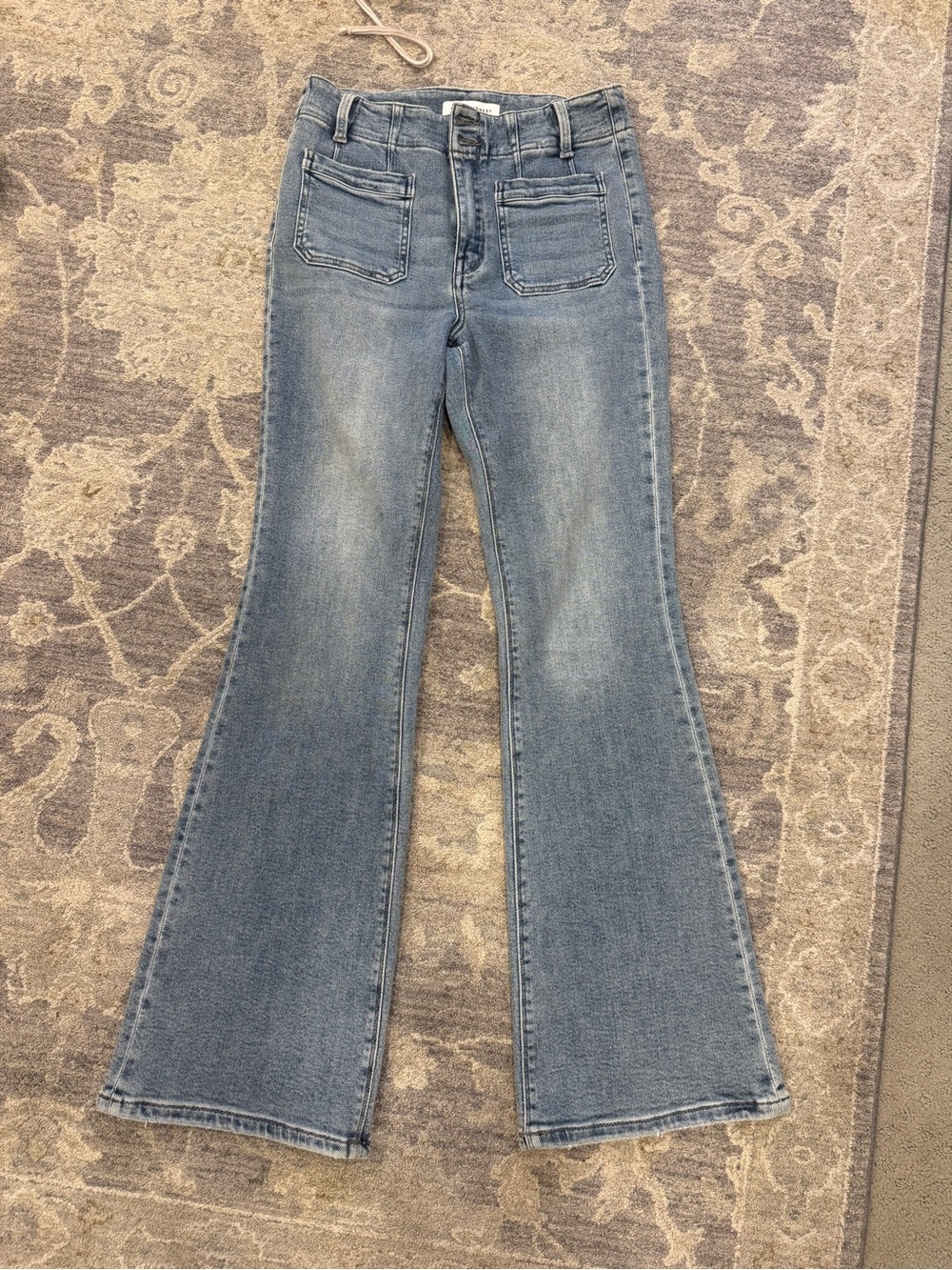 Flying Monkey Light Blue High-Rise Flare Jeans